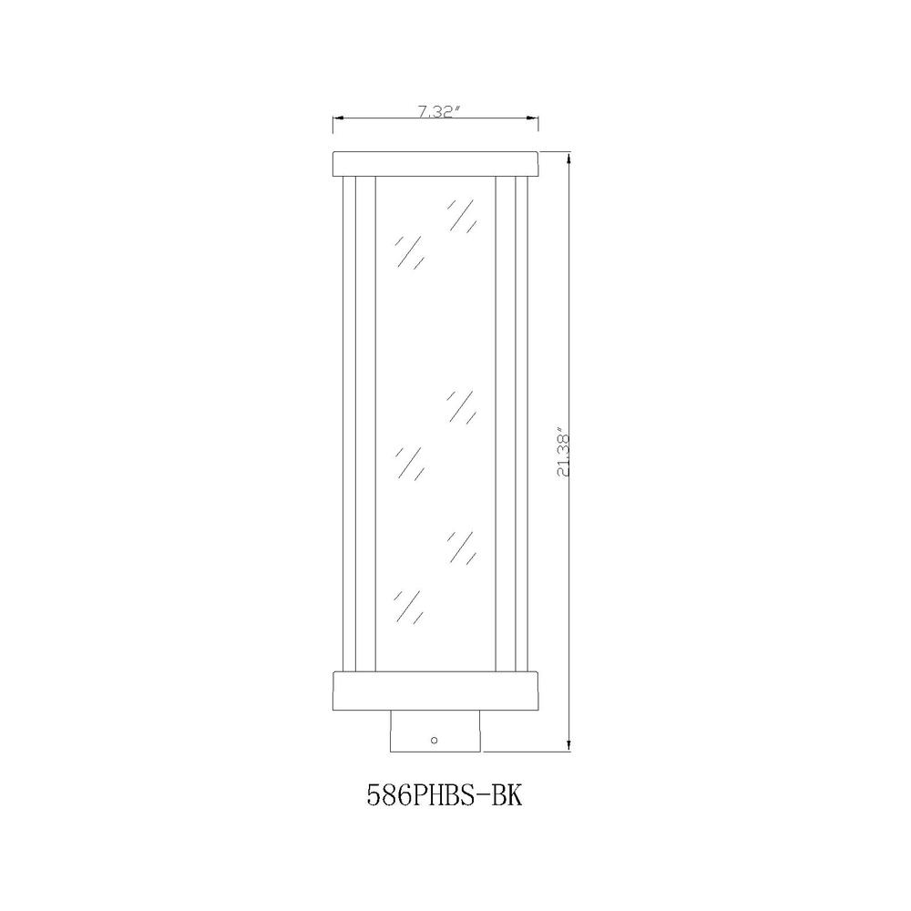 1 Light Outdoor Post Mount Fixture. Picture 6