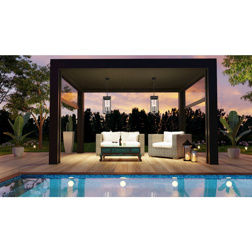 Z-Lite 4 Light Outdoor Chain Mount Ceiling Fixture. Picture 7