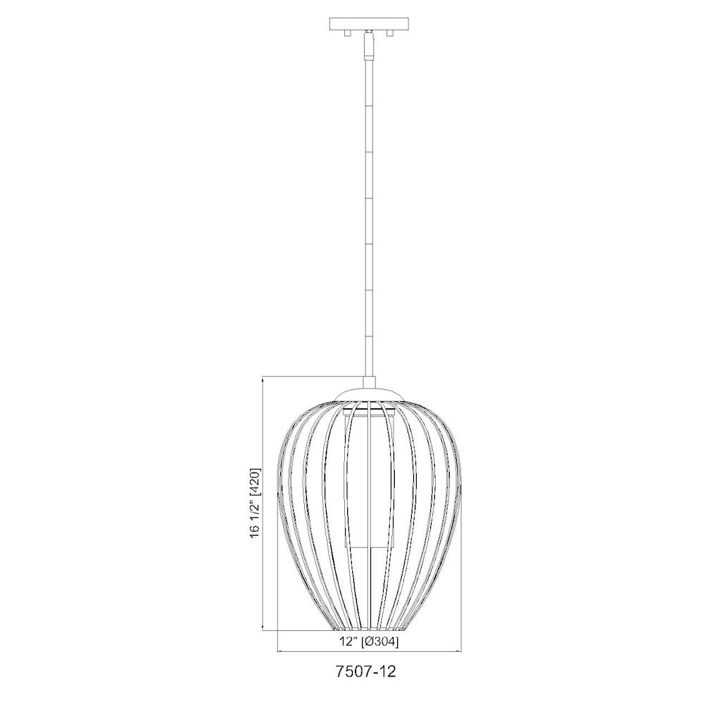 Z-Lite 1 Light Pendant. Picture 8