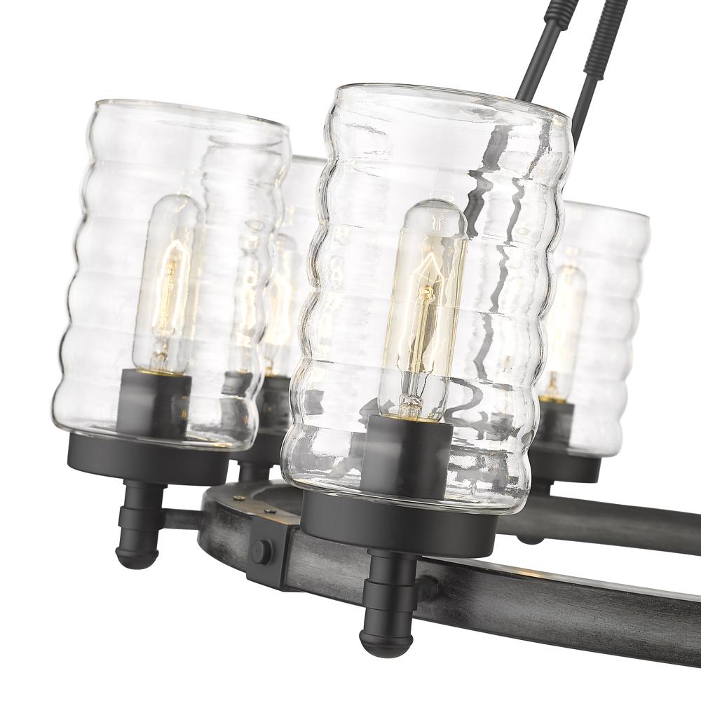 8 Light Outdoor Chandelier. Picture 4
