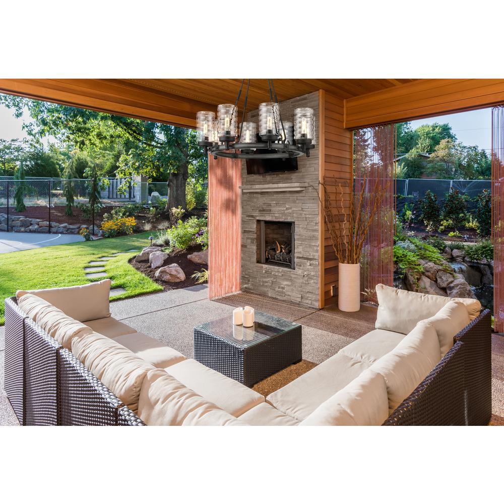 8 Light Outdoor Chandelier. Picture 7