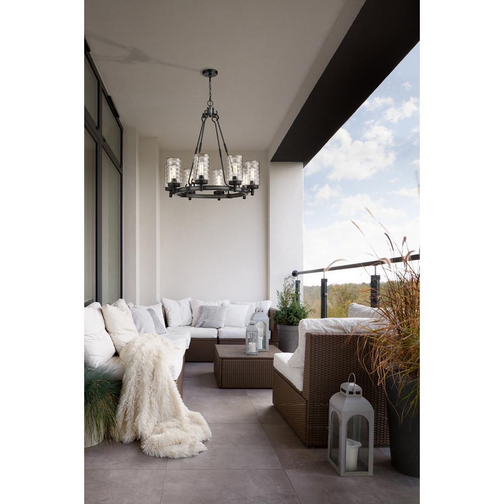 8 Light Outdoor Chandelier. Picture 8