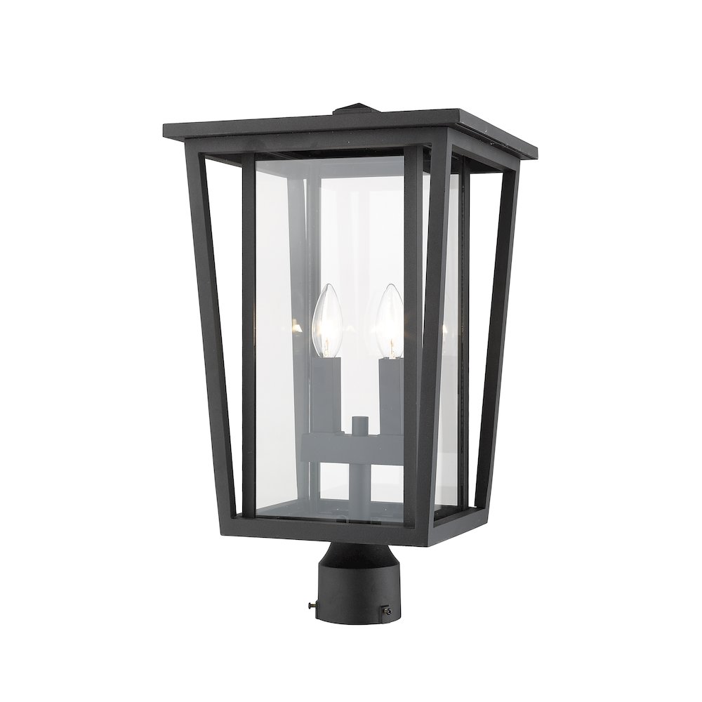 Z-Lite 2 Light Outdoor Post Mount Fixture. Picture 2