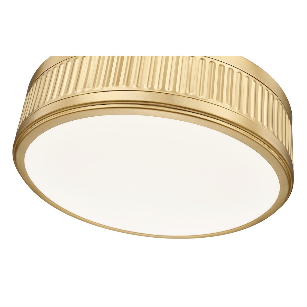 Z-Lite 1 Light Semi Flush Mount, Modern Gold. Picture 4