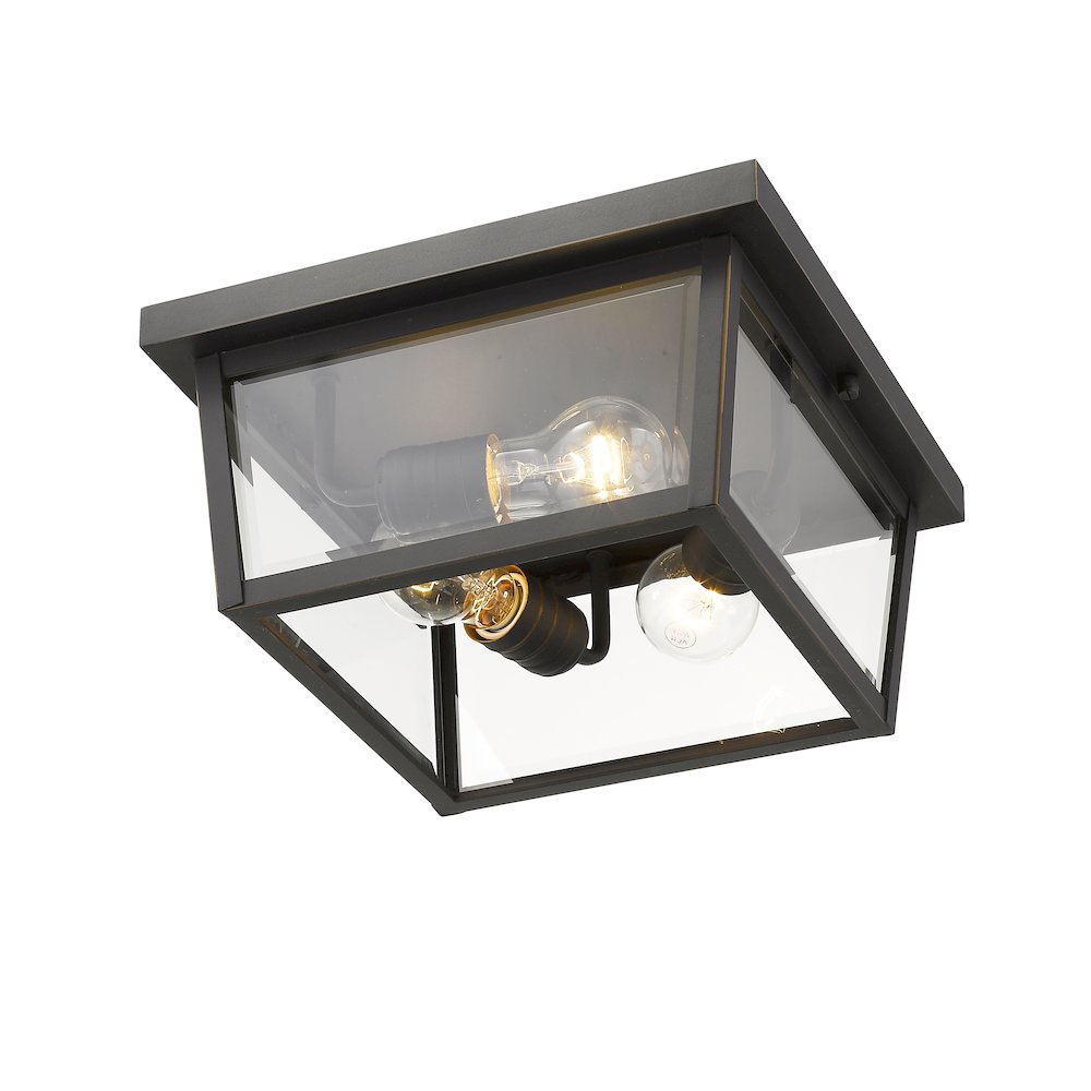 Z-Lite 3 Light Outdoor Flush Mount. Picture 3