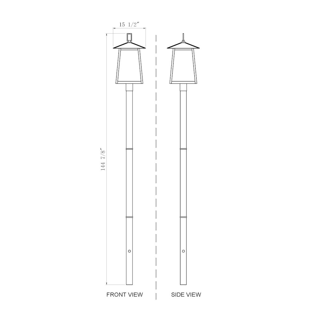 Z-Lite 5 Light Outdoor Post Mounted Fixture. Picture 8