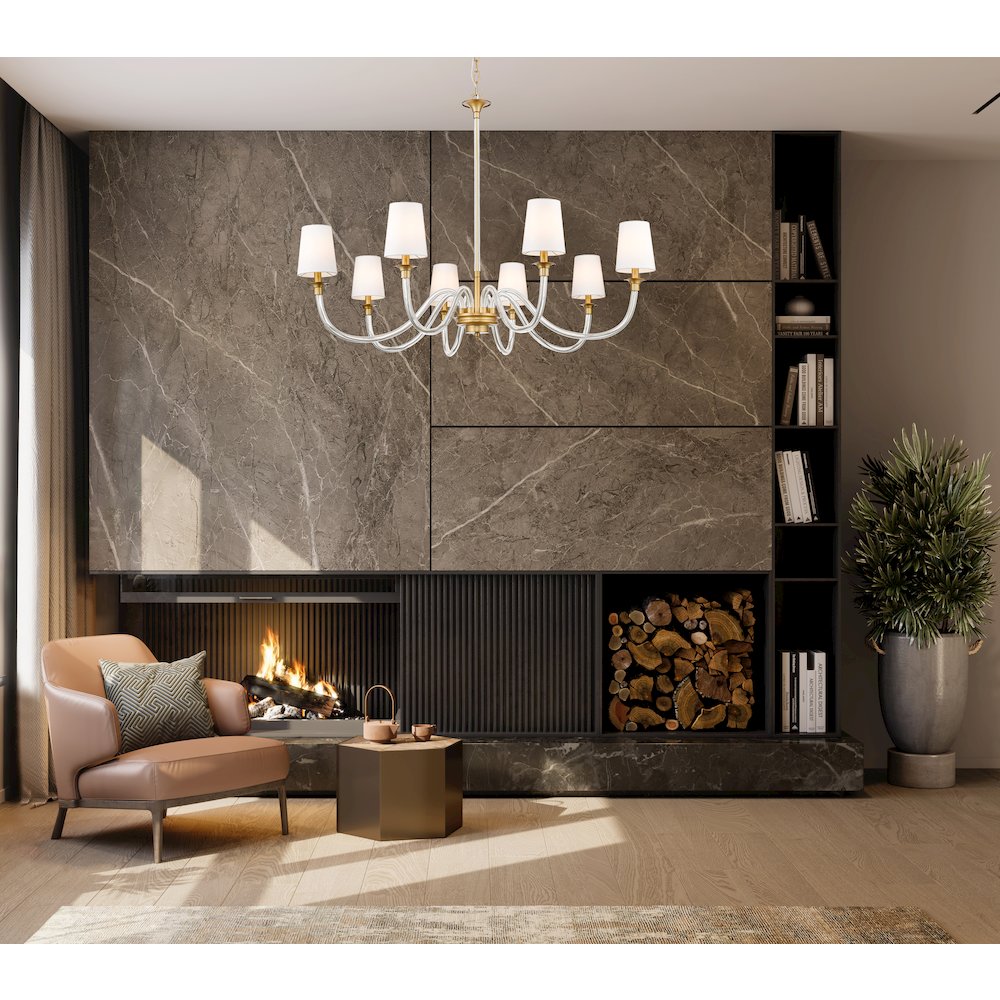 8 Light Chandelier. Picture 5