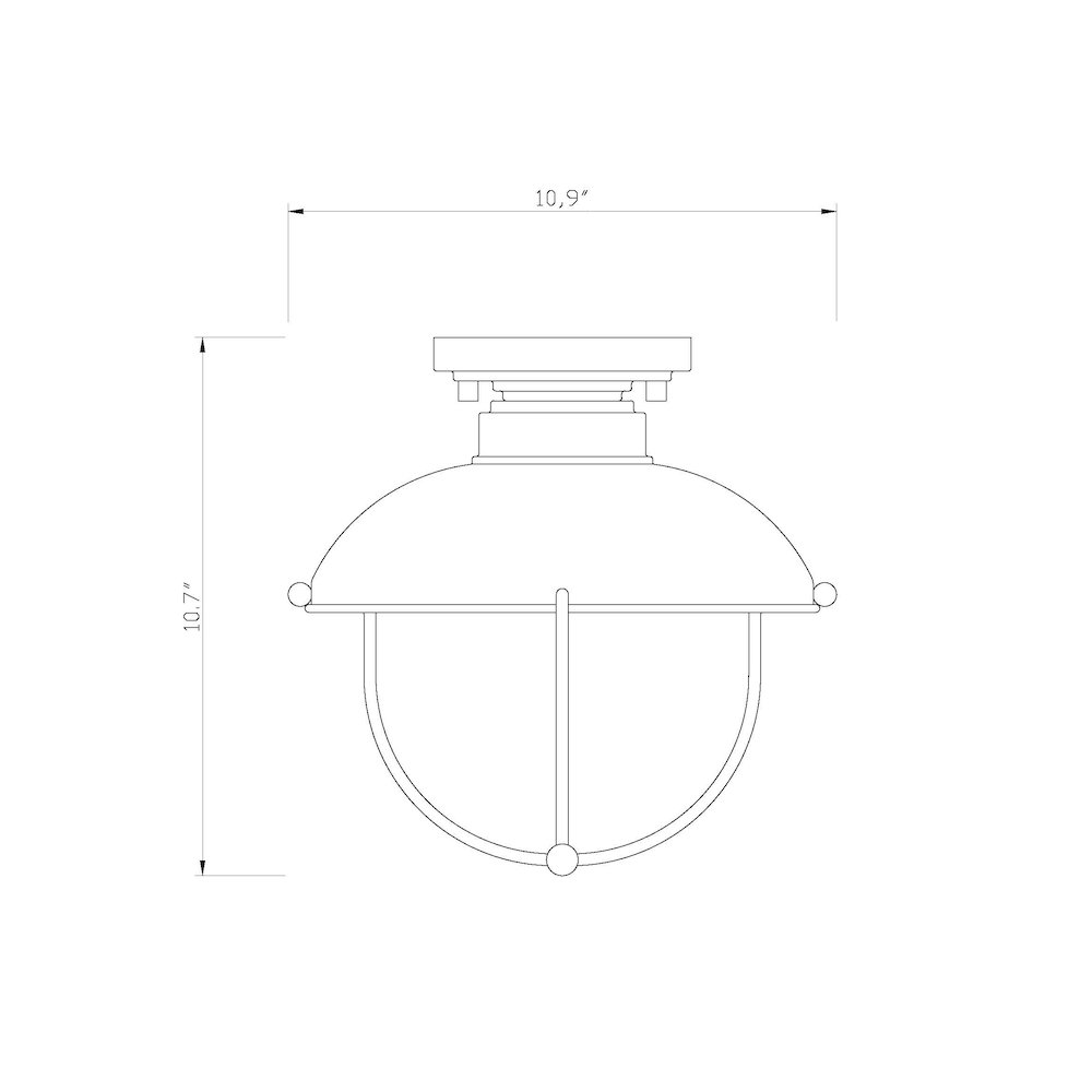 Z-Lite 1 Light Outdoor Flush Mount. Picture 8