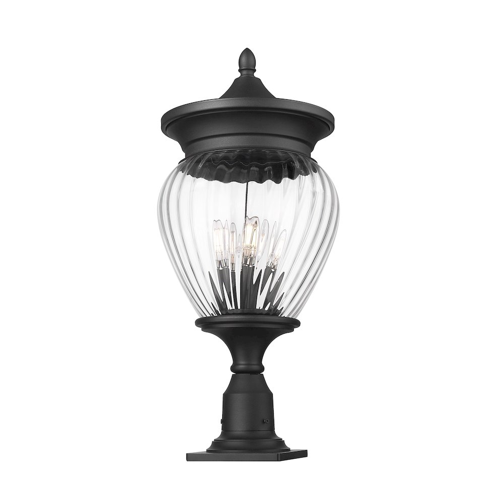 4 Light Outdoor Pier Mounted Fixture. Picture 2