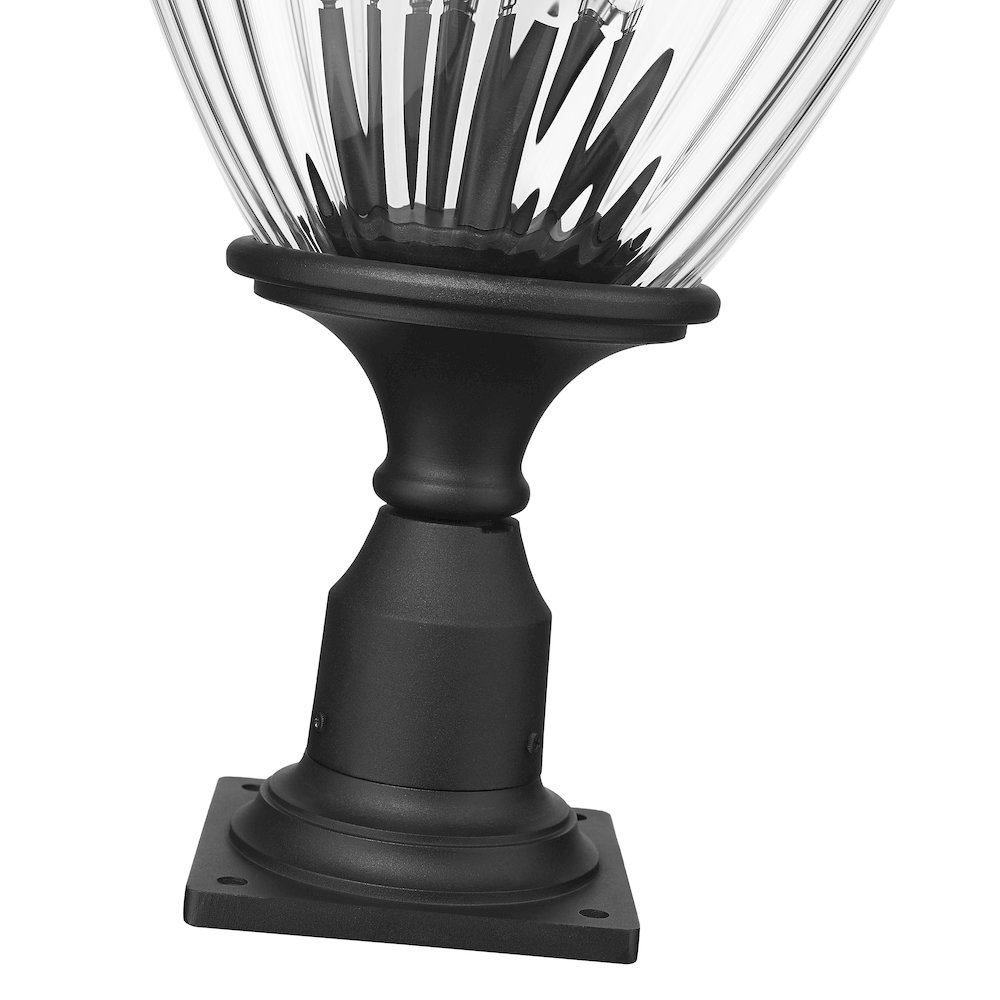 4 Light Outdoor Pier Mounted Fixture. Picture 4