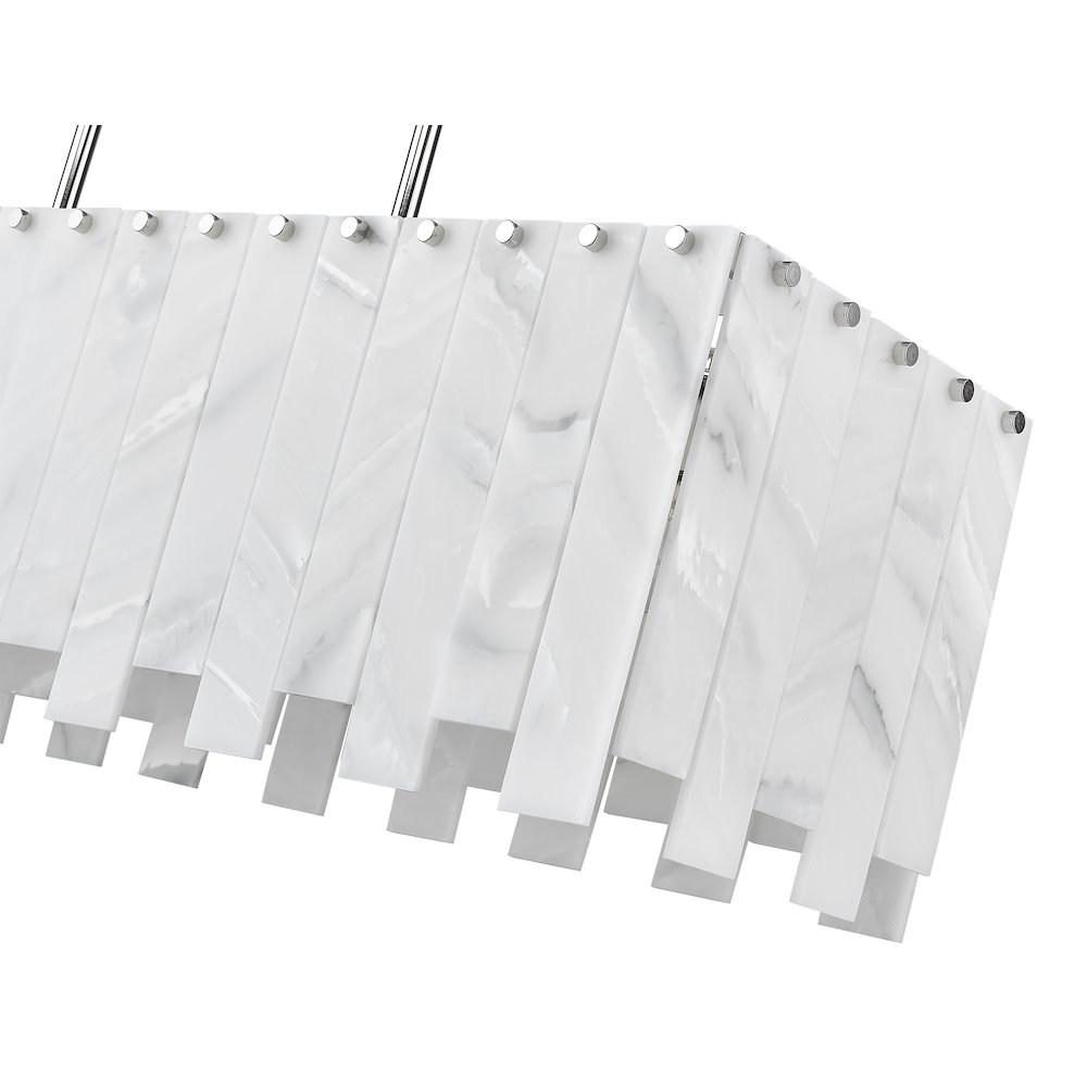 Z-Lite 5 Light Linear Chandelier. Picture 4