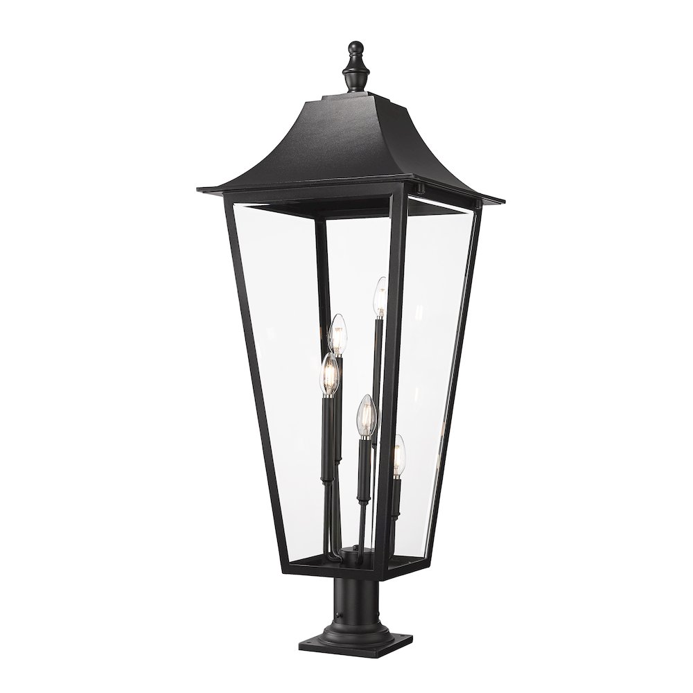5 Light Outdoor Pier Mounted Fixture. Picture 1