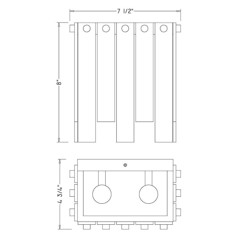Z-Lite 2 Light Wall Sconce. Picture 8