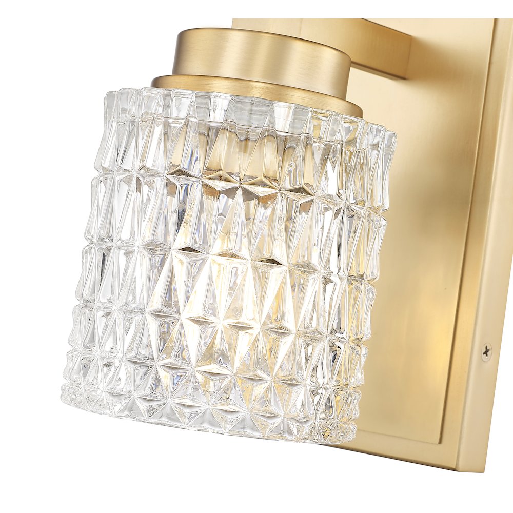 Z-Lite 1 Light Wall Sconce, Modern Gold. Picture 4