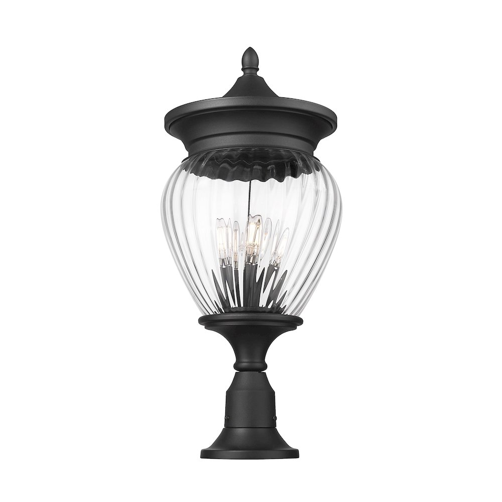 Z-Lite 4 Light Outdoor Pier Mounted Fixture. Picture 2