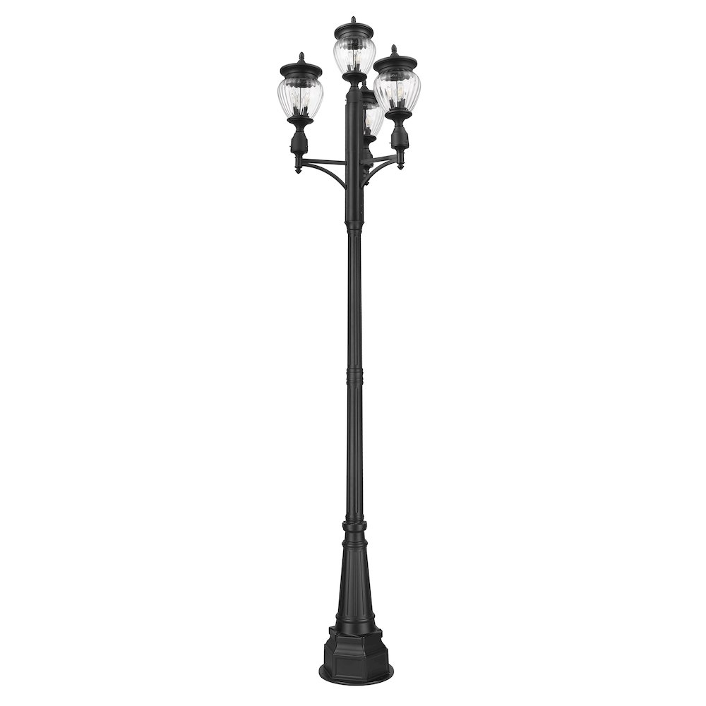 3 Light Outdoor Post Mounted Fixture. Picture 7