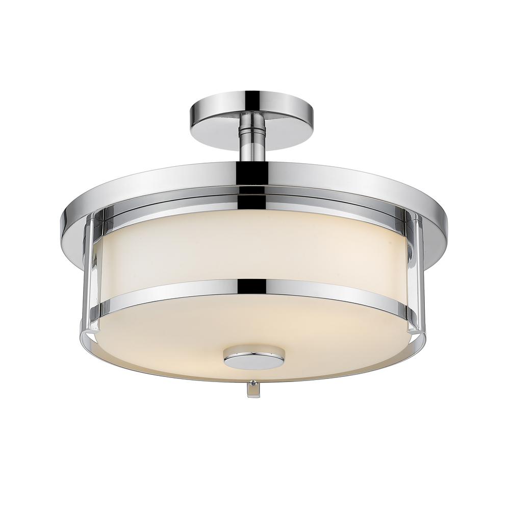 2 Light Semi Flush Mount. Picture 3