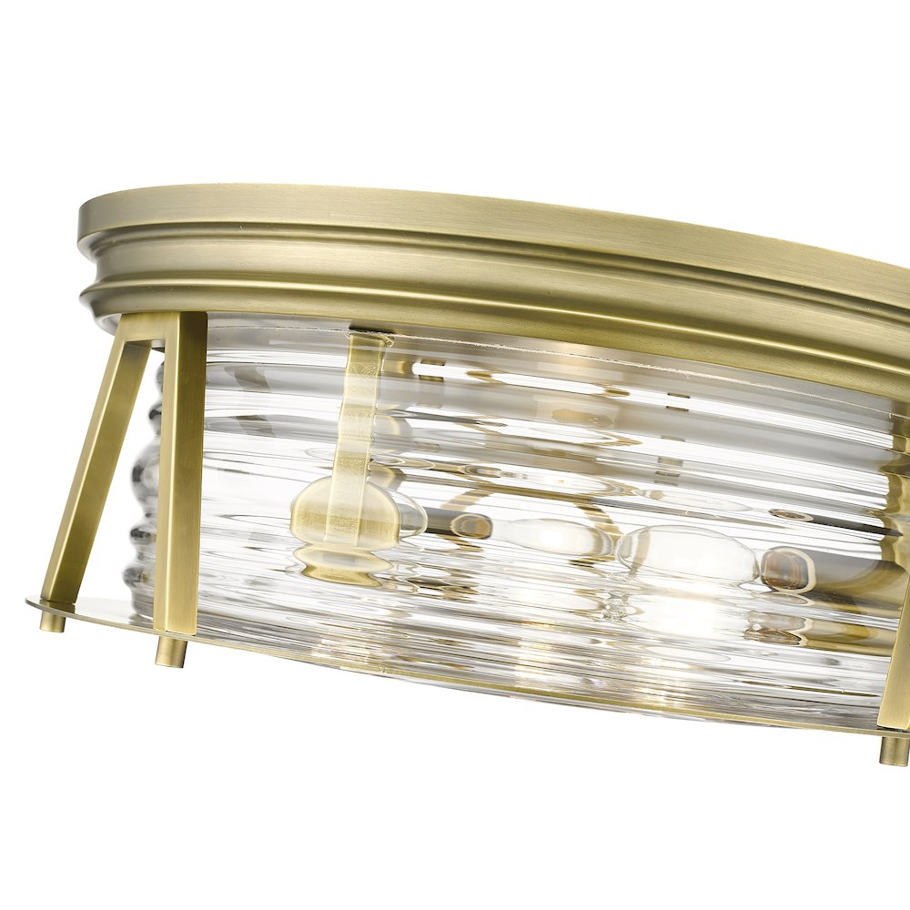 Z-Lite 3 Light Flush Mount. Picture 4
