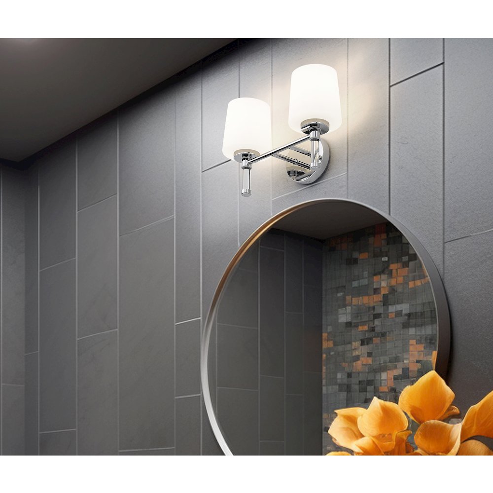 Z-Lite 2 Light Vanity, Chrome. Picture 5