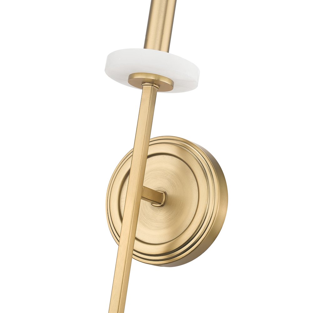 Z-Lite 1 Light Wall Sconce, Mordern Gold. Picture 4