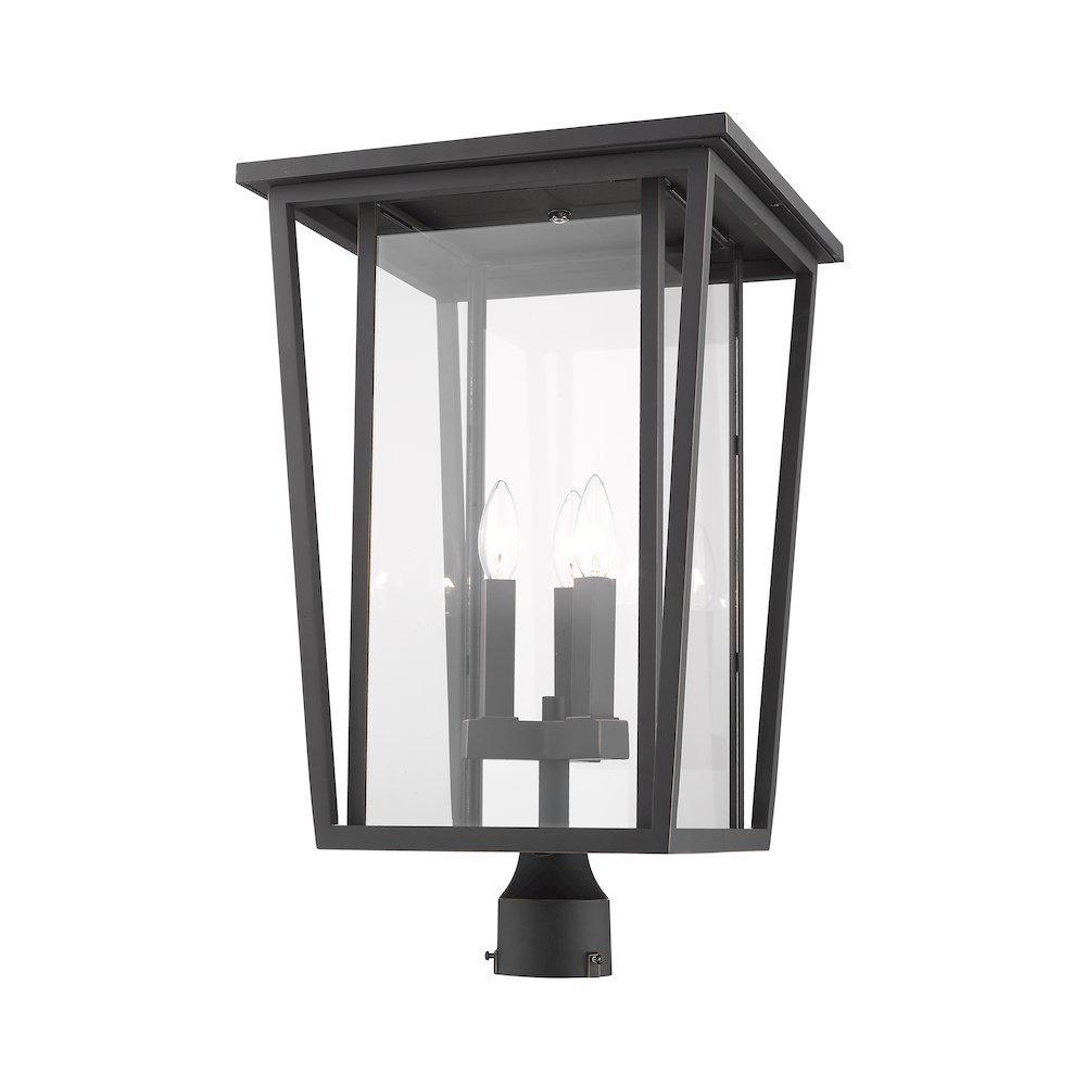 Z-Lite 3 Light Outdoor Post Mount Fixture. Picture 4