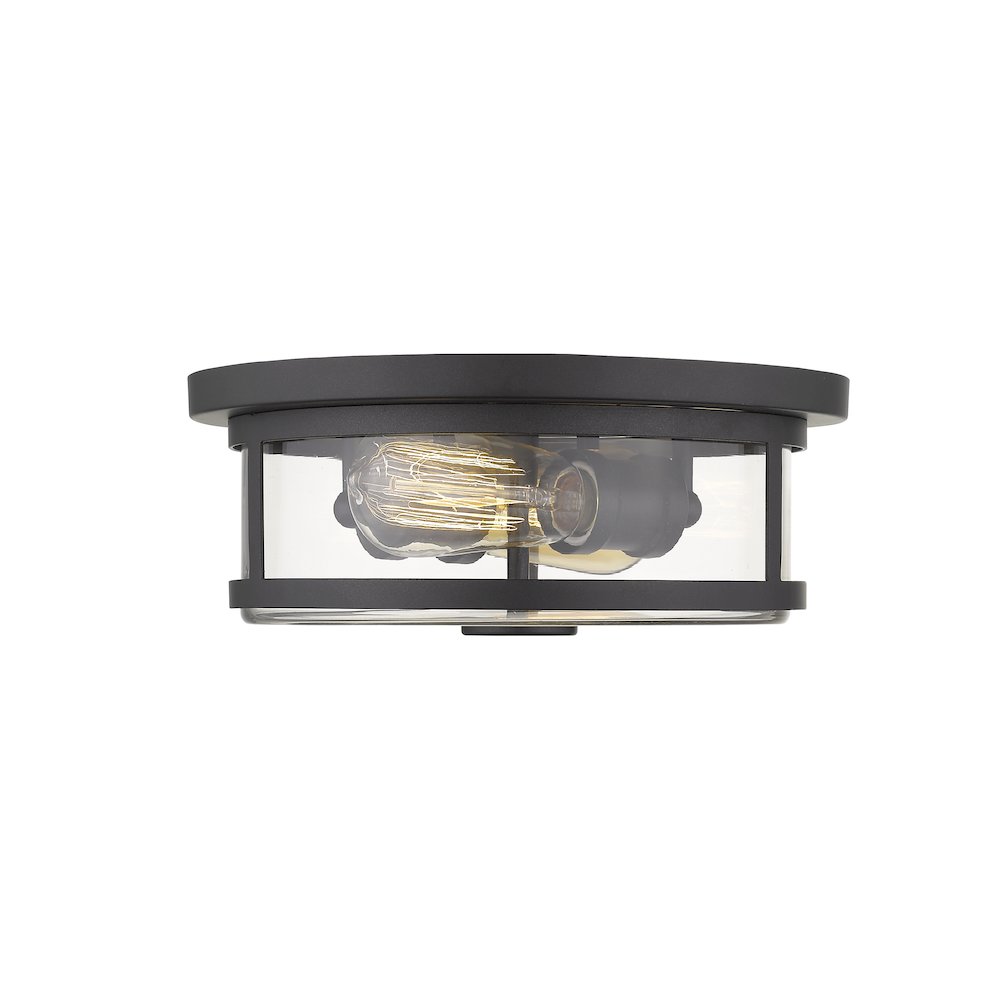 Z-Lite 2 Light Flush Mount. Picture 1