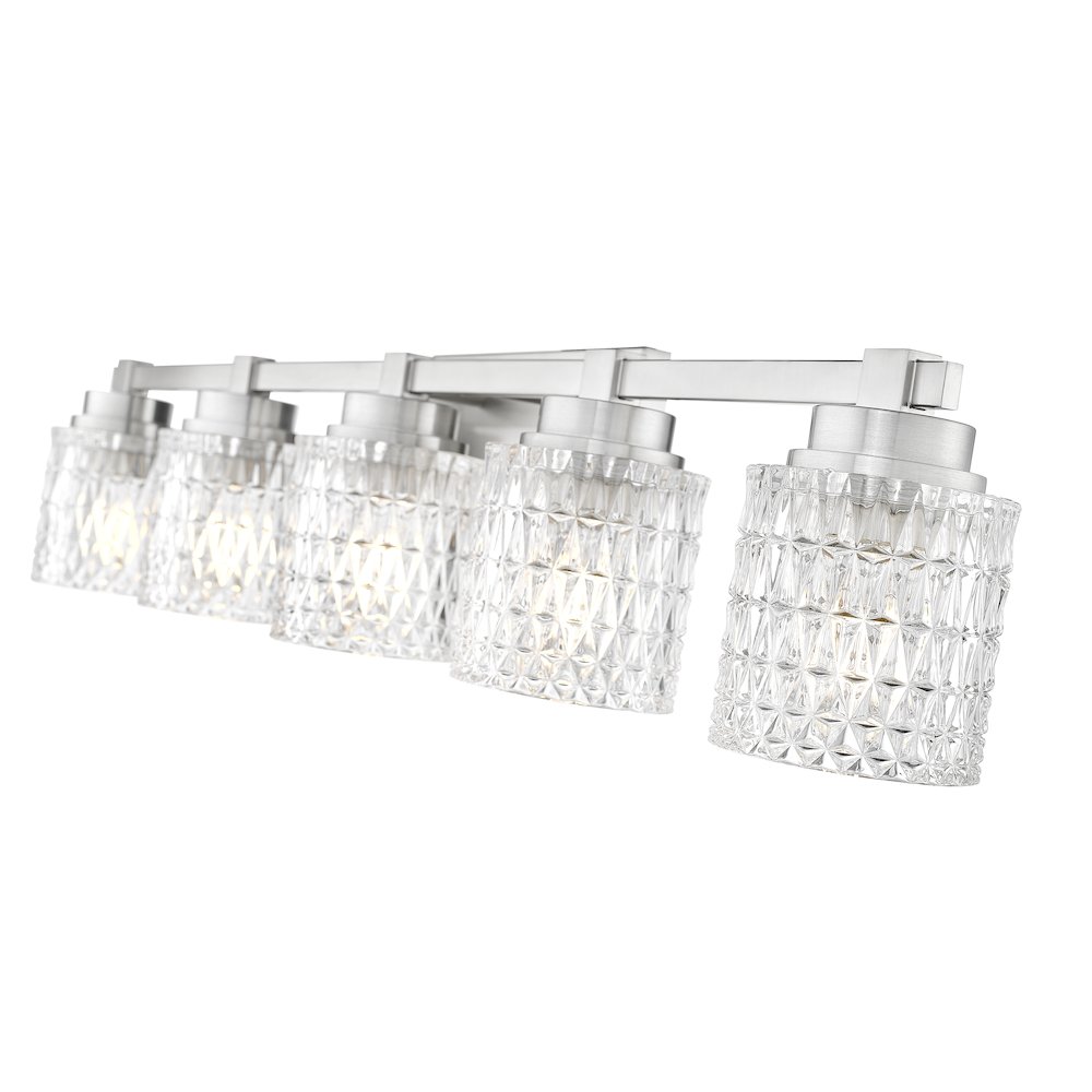 Z-Lite 5 Light Vanity, Brushed Nickel. Picture 4