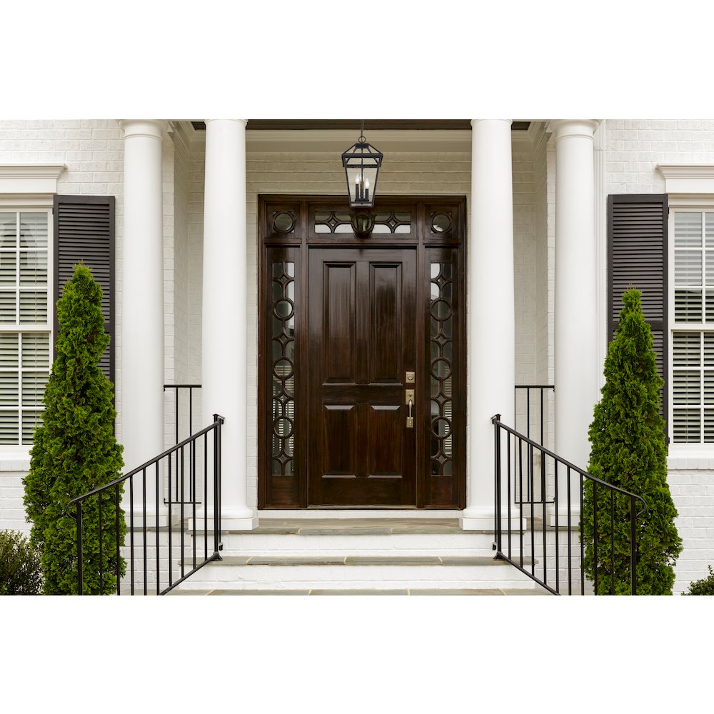 Z-Lite Talbot 3 Light Outdoor Chain Mount Ceiling Fixture, Oil Rubbed Bronze. Picture 7