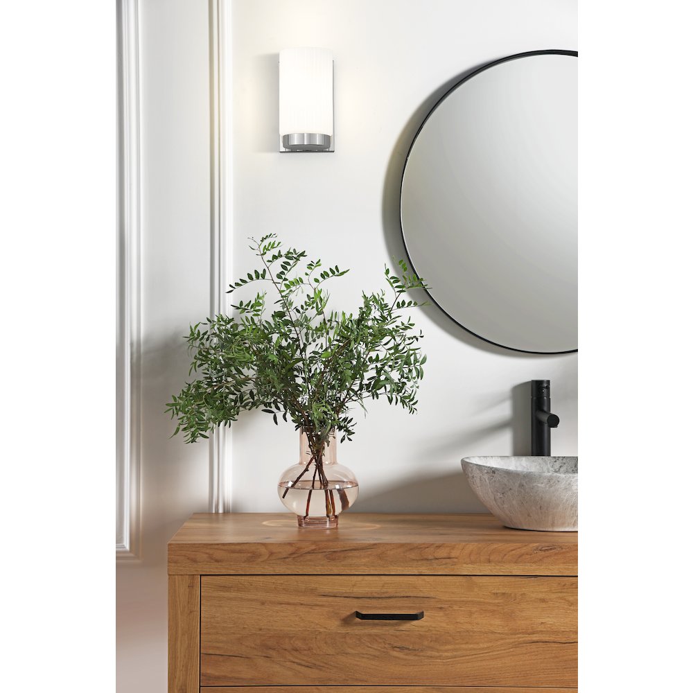 Z-Lite Burk 1 Light Wall Sconce, Chrome. Picture 7