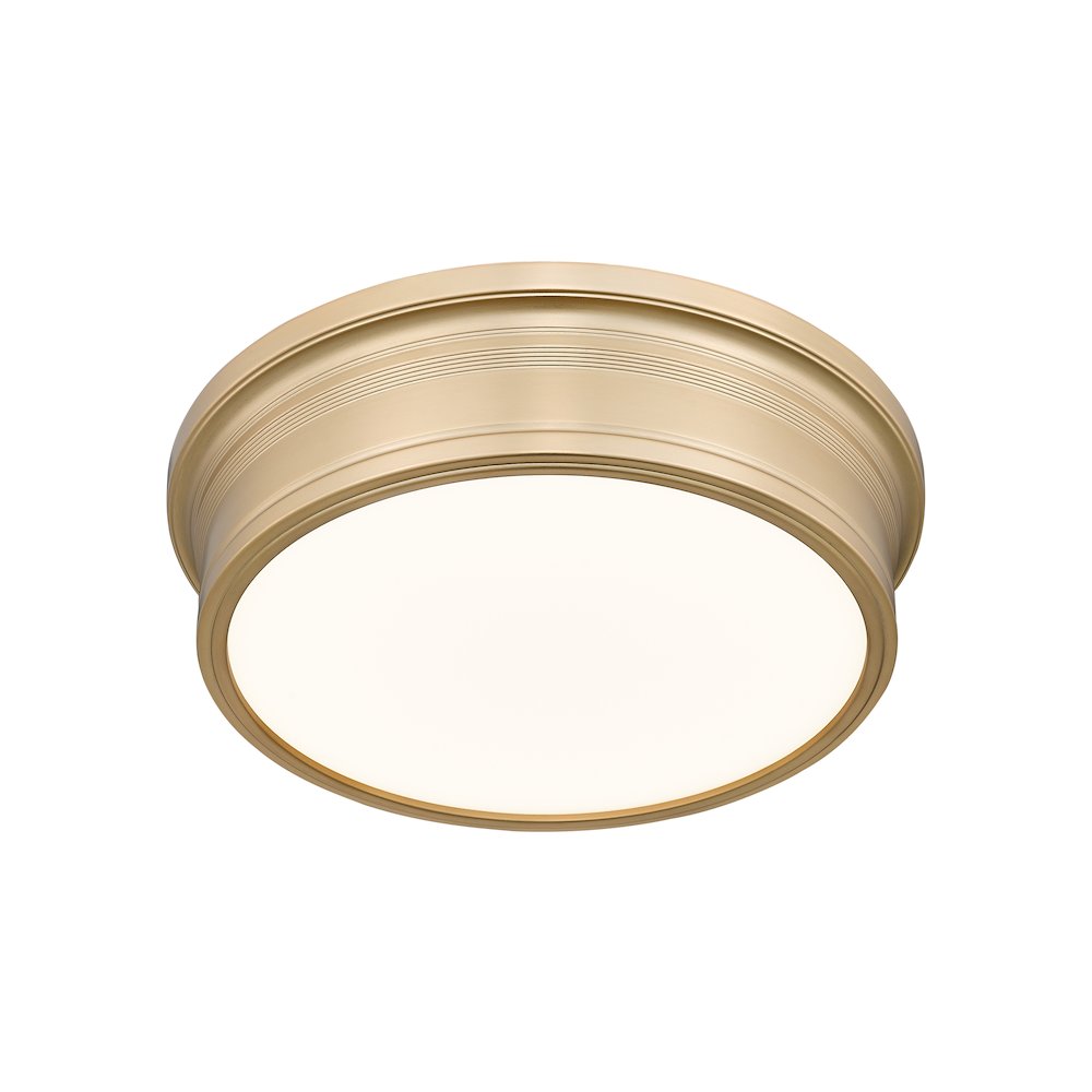 Z-Lite 1 Light Flush Mount, Modern Gold. Picture 3