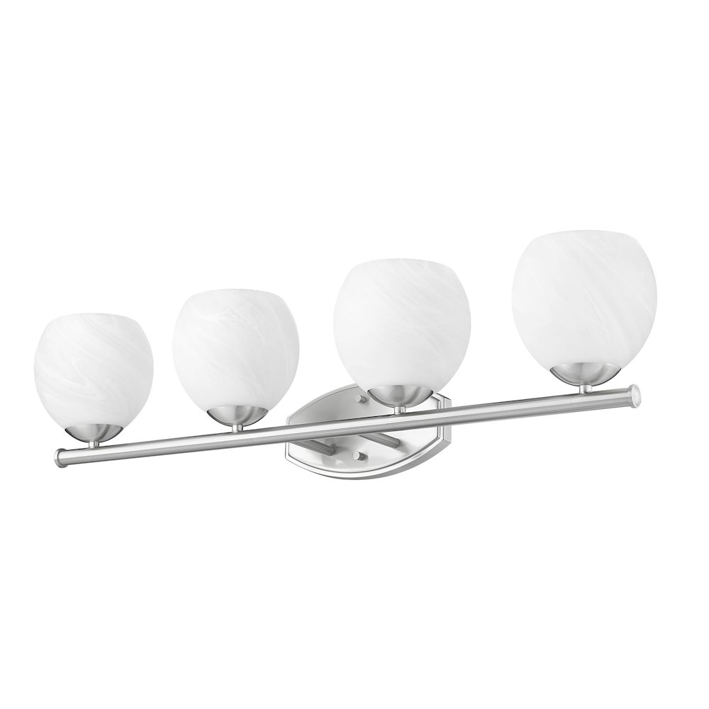 Z-Lite 4 Light Vanity, Brushed Nickel. Picture 7
