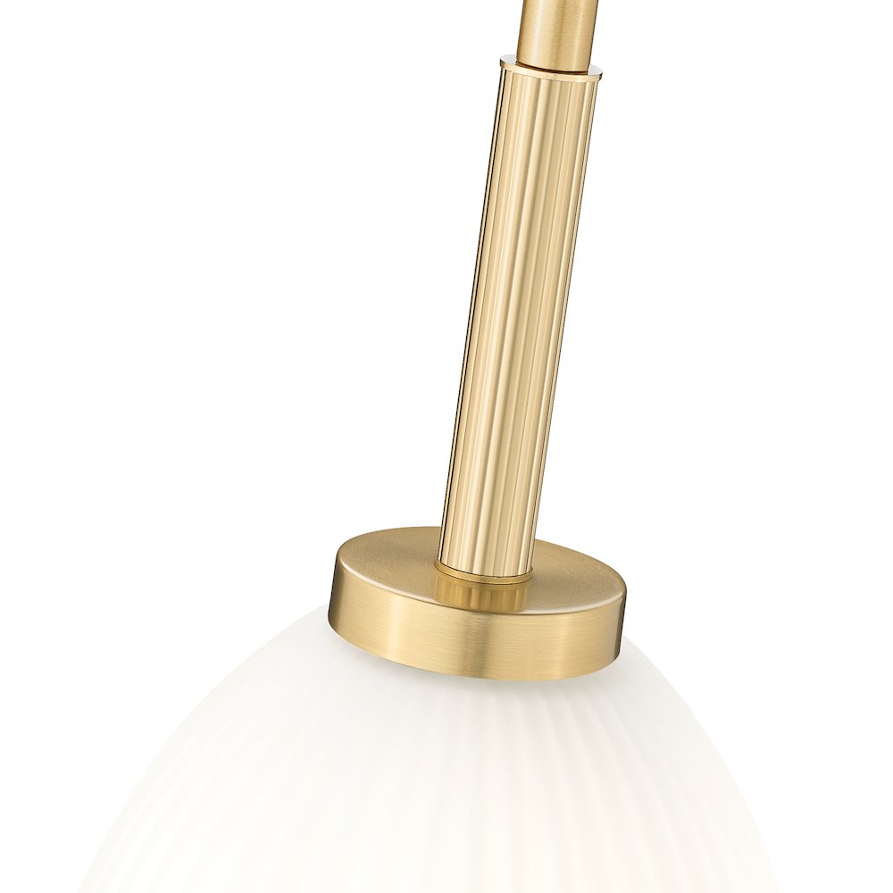 Z-Lite Naya 1 Light Pendant in Modern Gold color, Steel frame. Picture 4