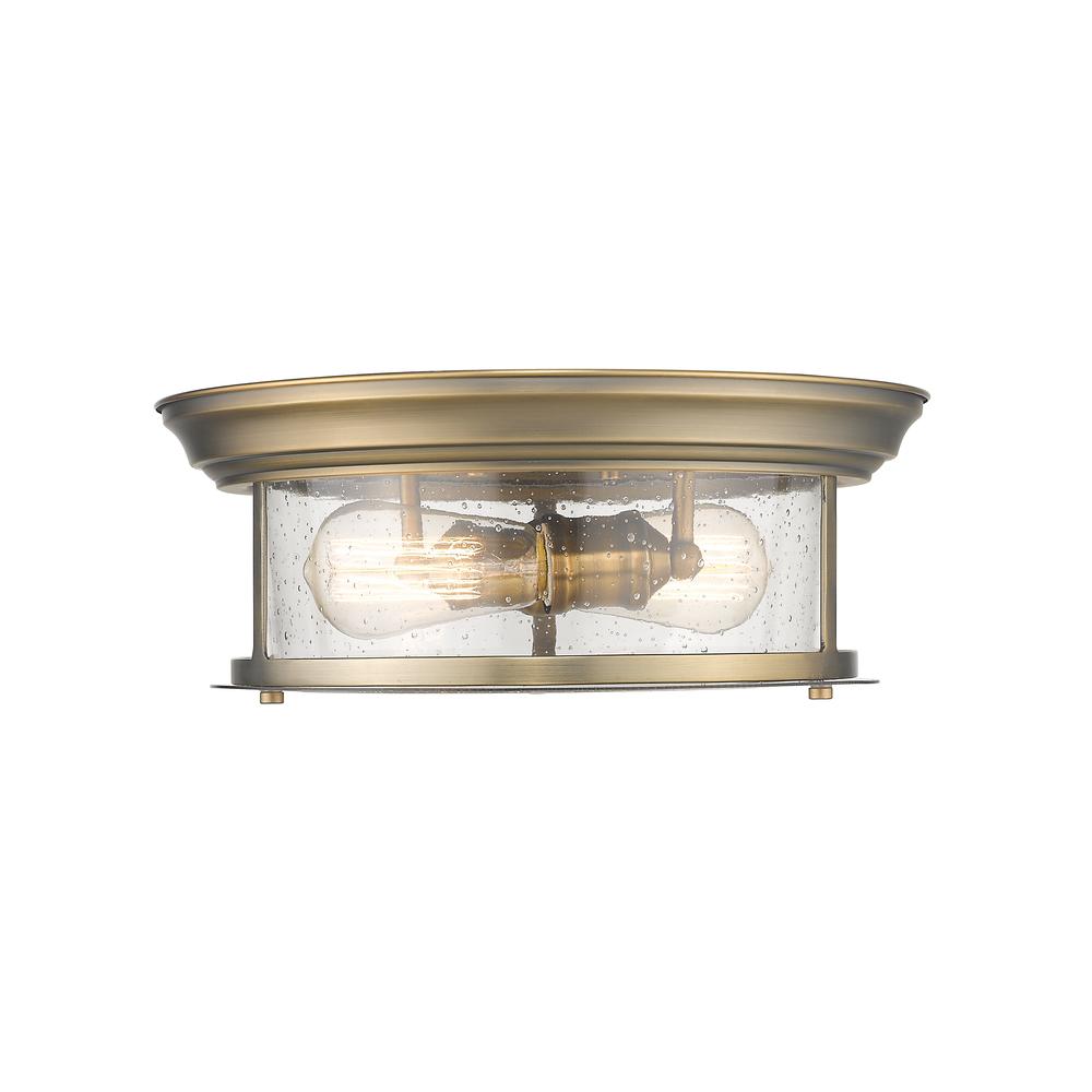 2 Light Flush Mount. Picture 2