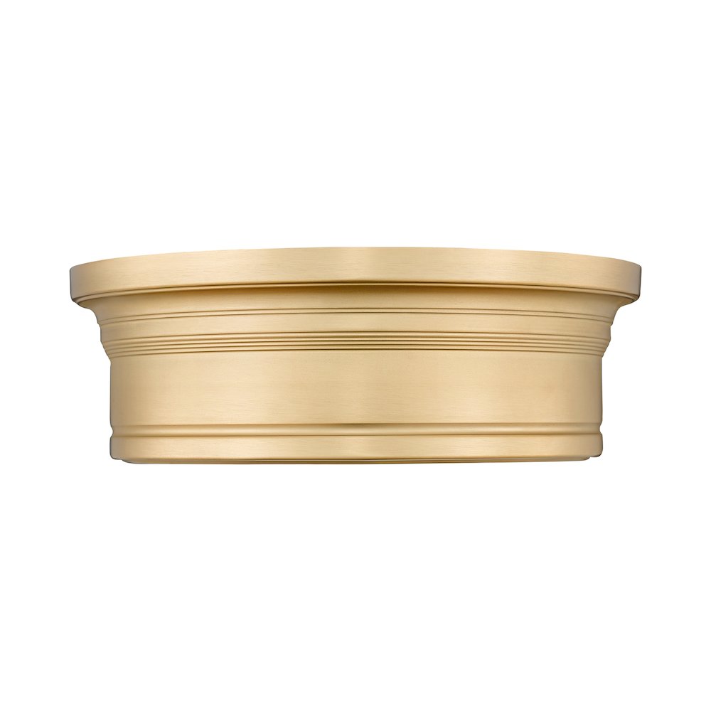 Z-Lite 1 Light Flush Mount, Modern Gold. Picture 2