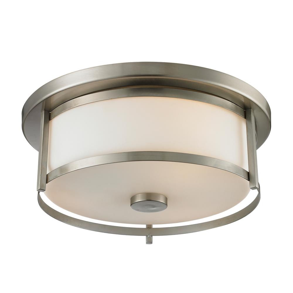 2 Light Flush Mount. Picture 1