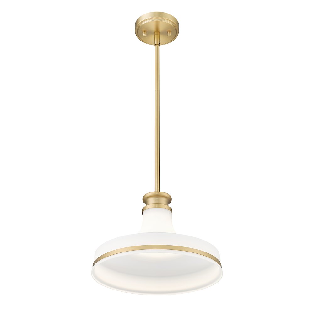 Z-Lite 1 Light Pendant, Modern Gold. Picture 2
