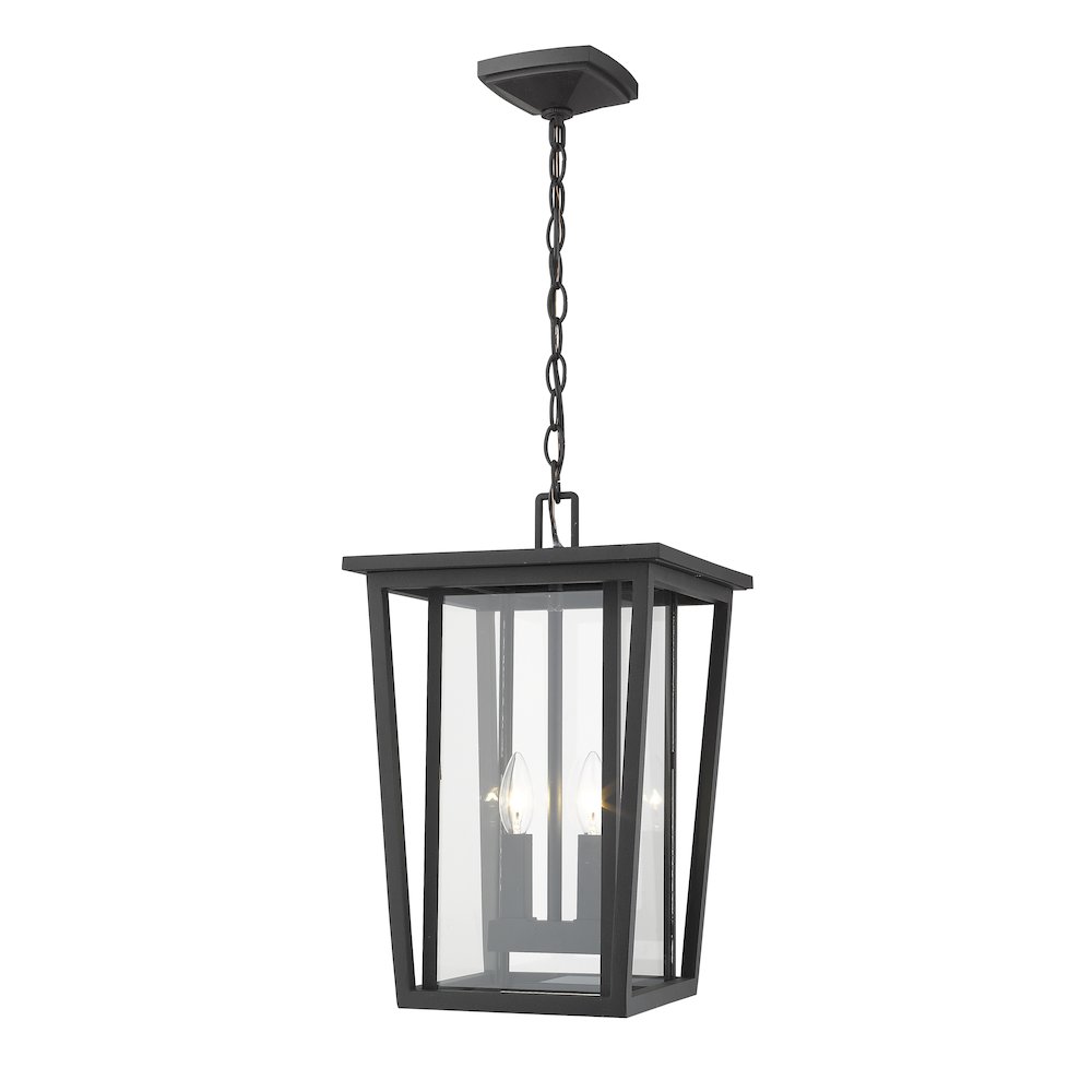 Z-Lite 2 Light Outdoor Chain Mount Ceiling Fixture. Picture 1