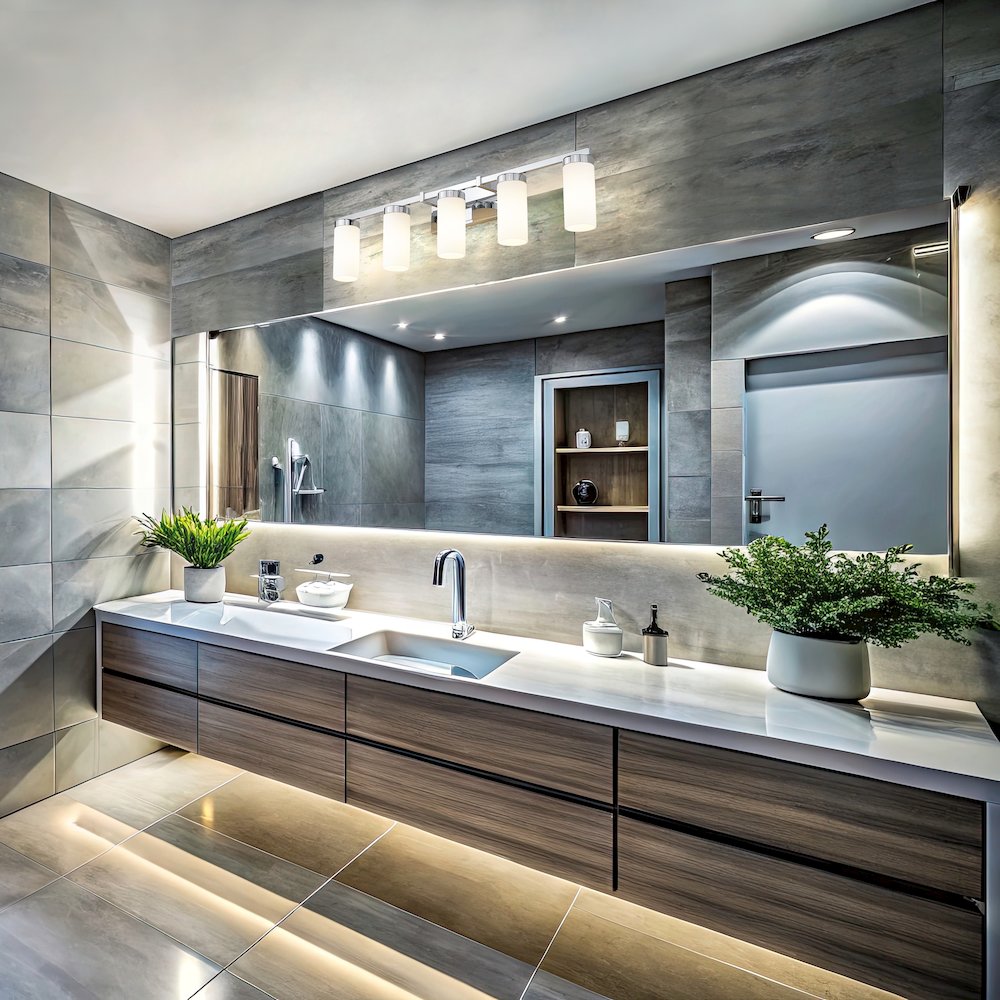 Z-Lite Danica 5 Light Vanity in Chrome color, Steel frame. Picture 7