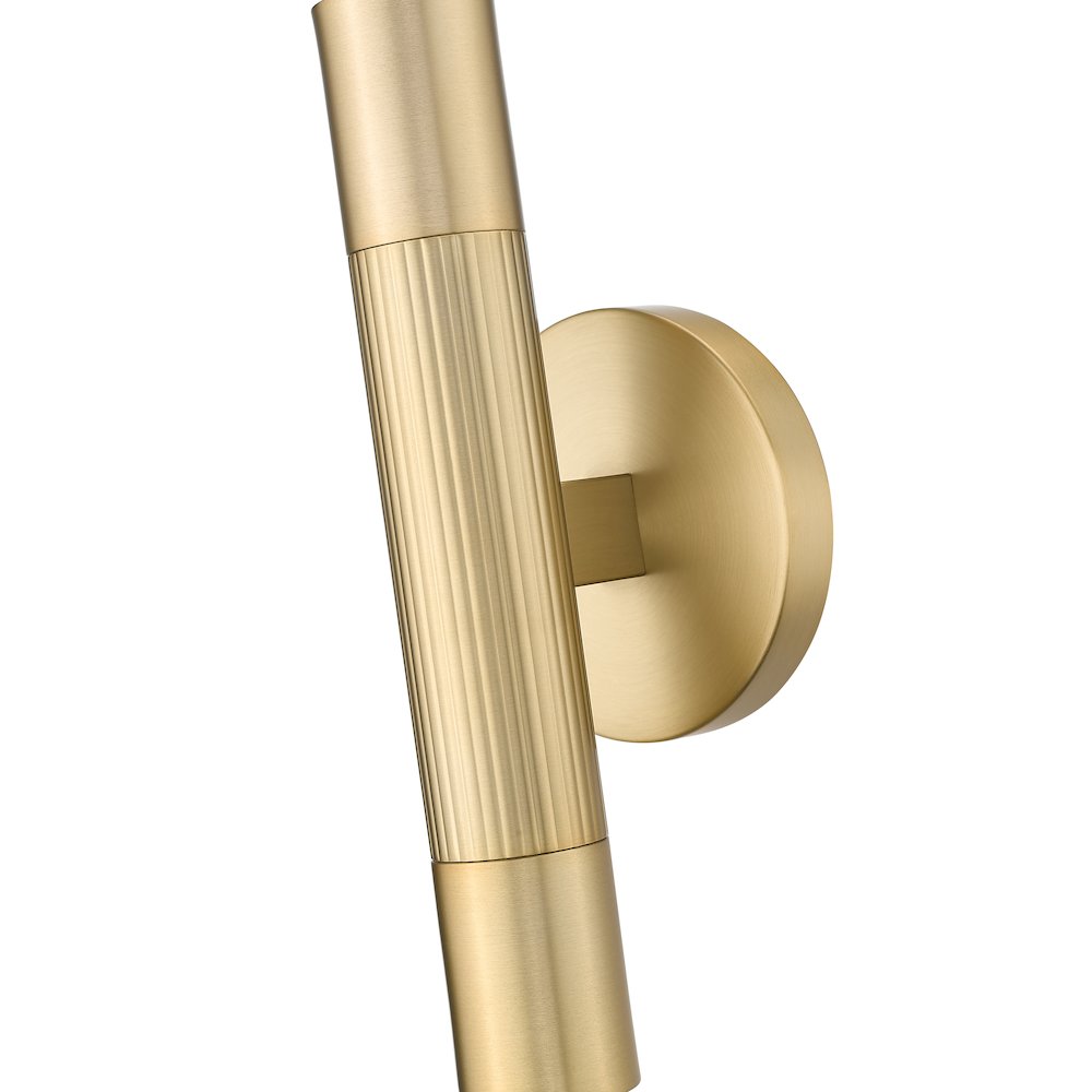 Z-Lite Stari 2 Light Wall Sconce in Modern Gold color, Steel frame. Picture 4