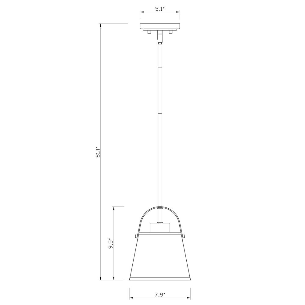 1 Light Pendant. Picture 6