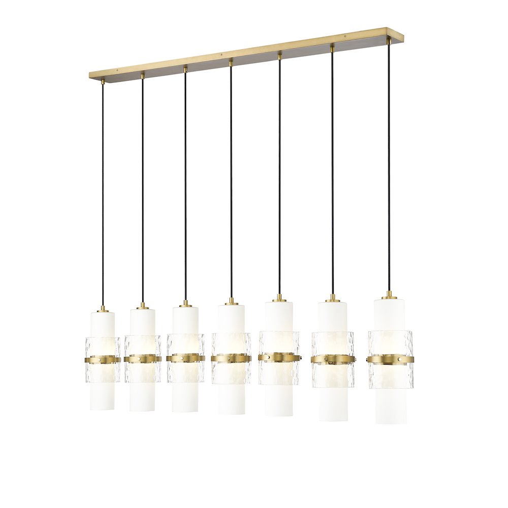 Z-Lite 7 Light Linear Chandelier. Picture 1