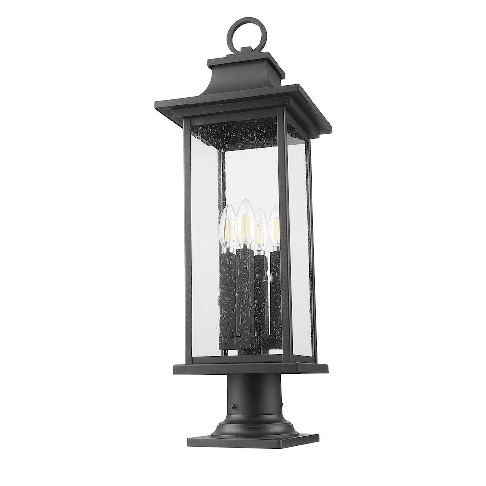 Z-Lite 4 Light Outdoor Pier Mounted Fixture. Picture 5