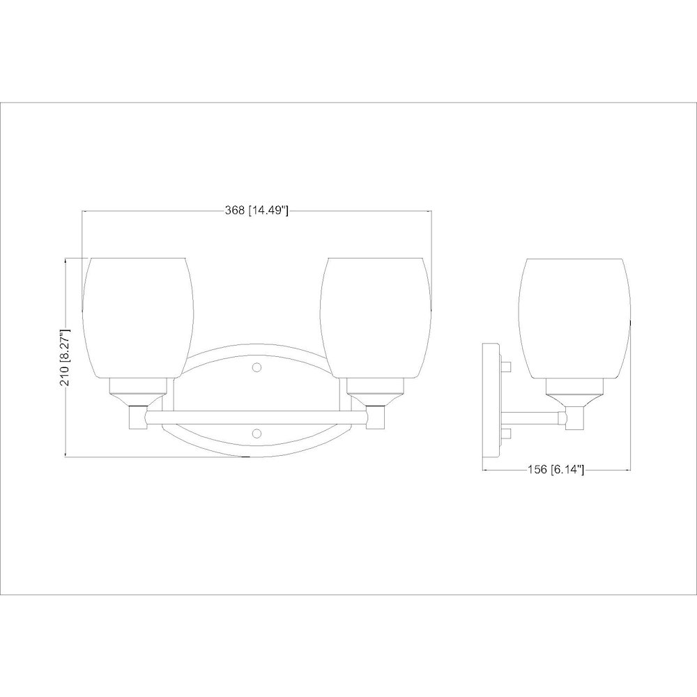 5 Light Vanity. Picture 4