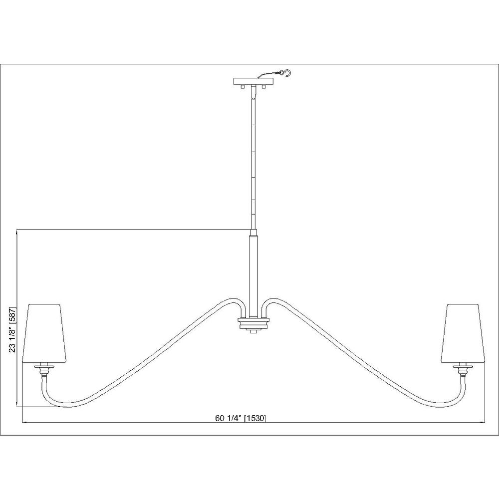 8 Light Chandelier. Picture 6