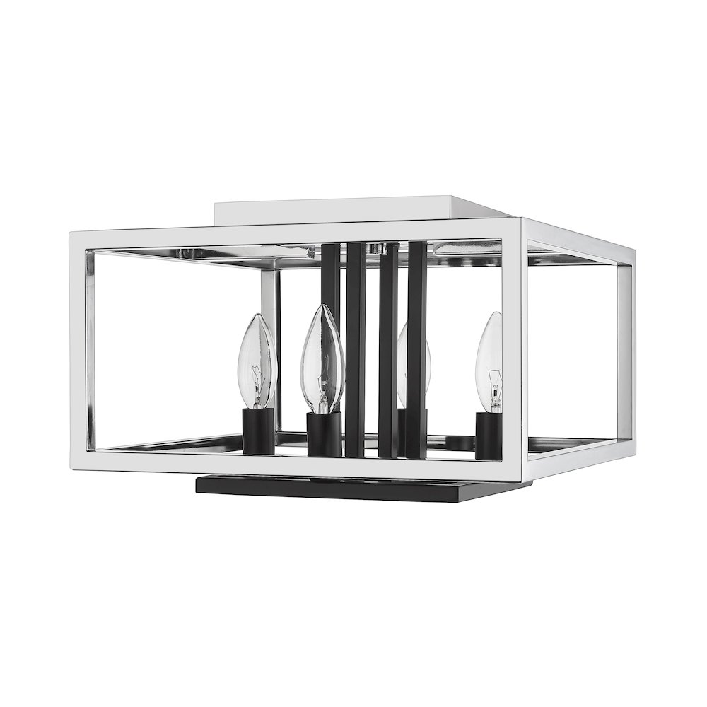 Z-Lite 4 Light Flush Mount. Picture 5