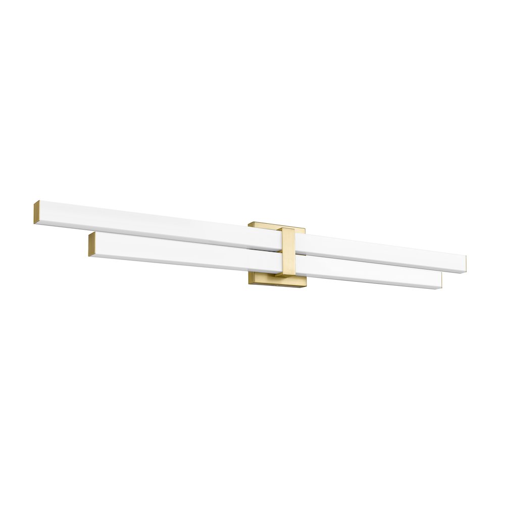 Z-Lite Zane 2 Light Vanity in Modern Gold Frame Finish. Picture 5