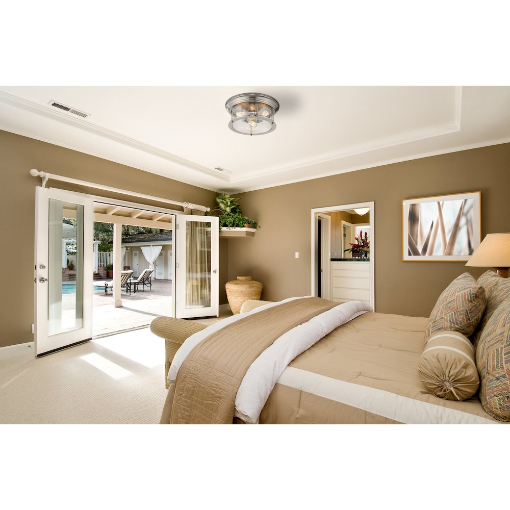 Z-Lite 3 Light Flush Mount. Picture 7