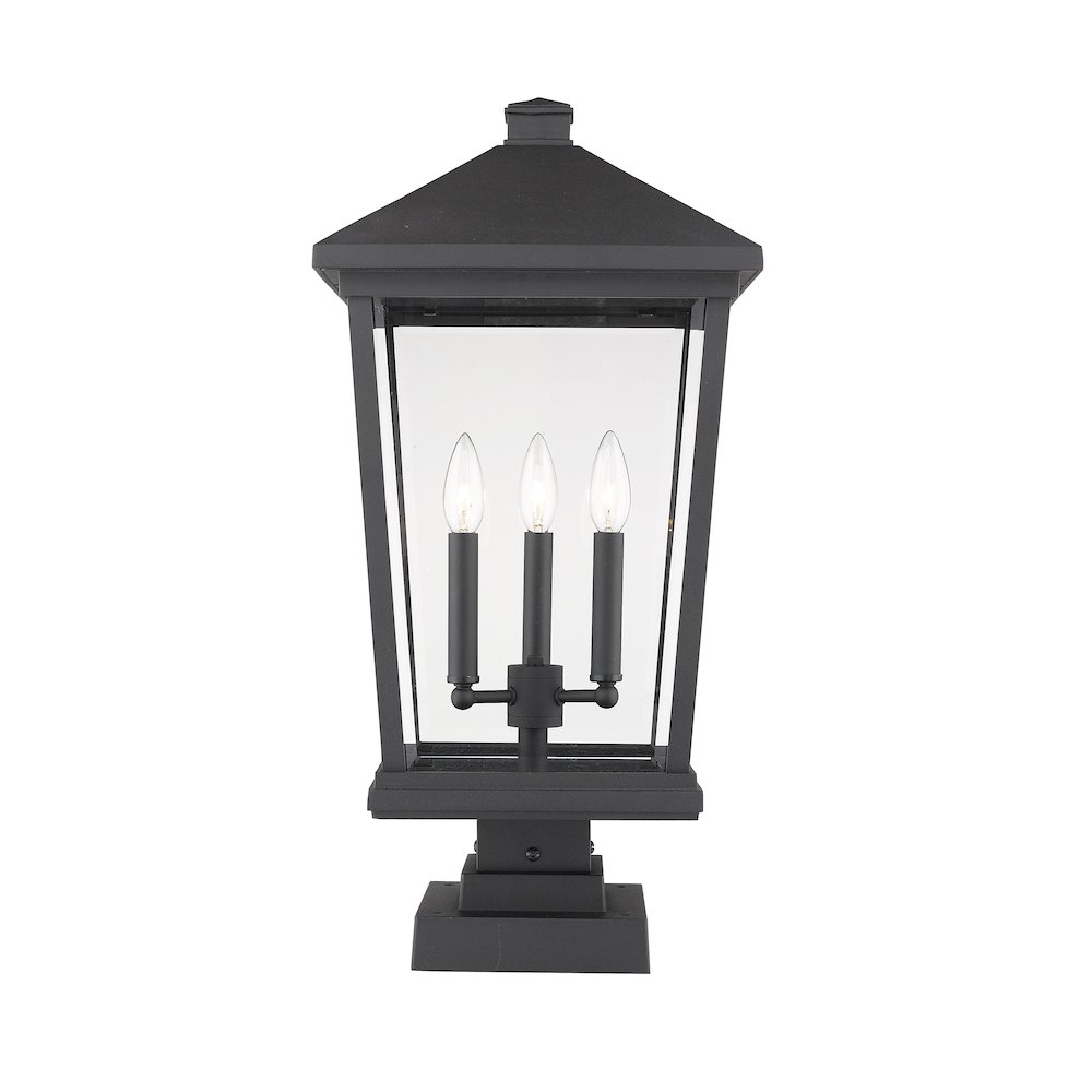 Z-Lite 3 Light Outdoor Pier Mounted Fixture. Picture 1