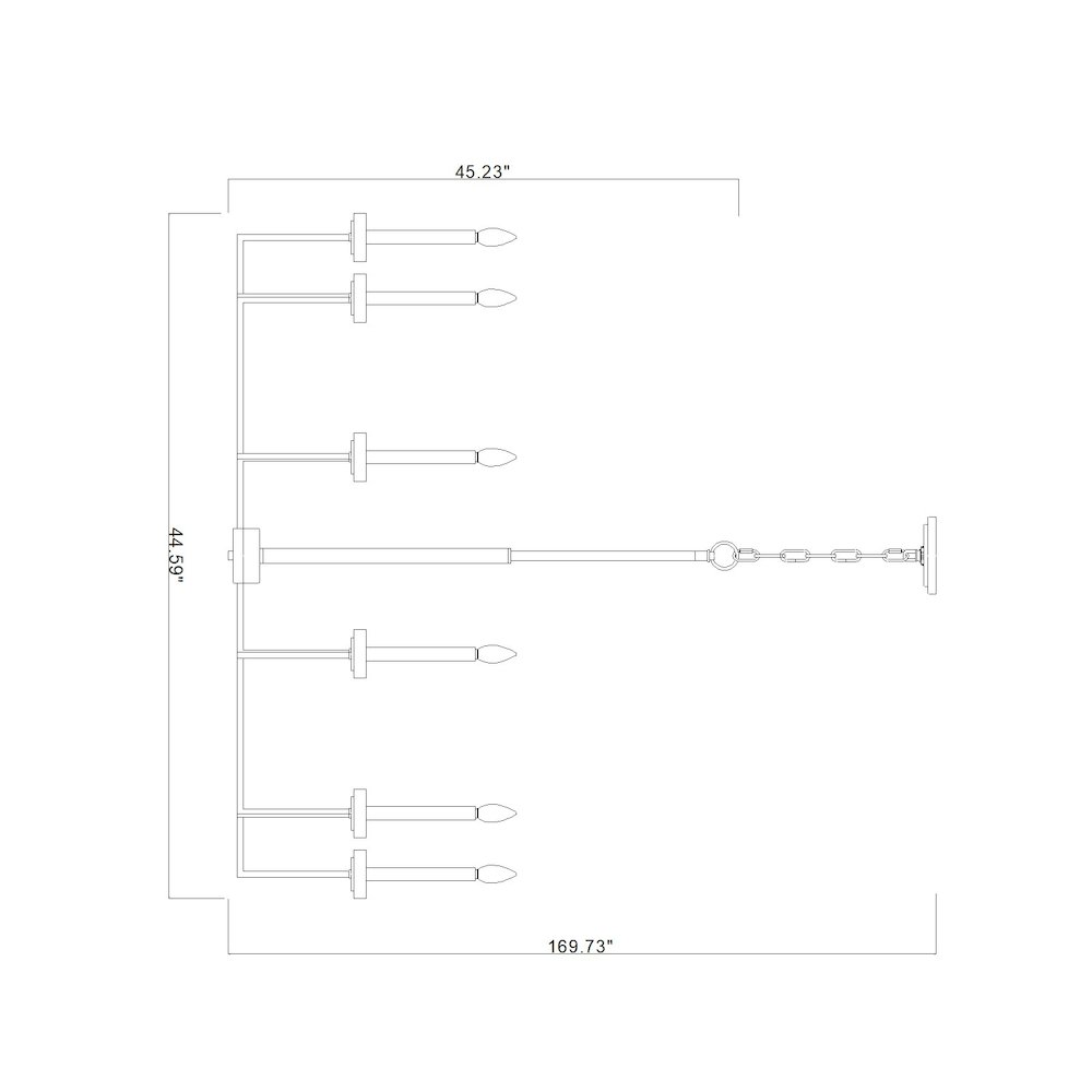 Z-Lite 10 Light Chandelier, Mordern Gold. Picture 8