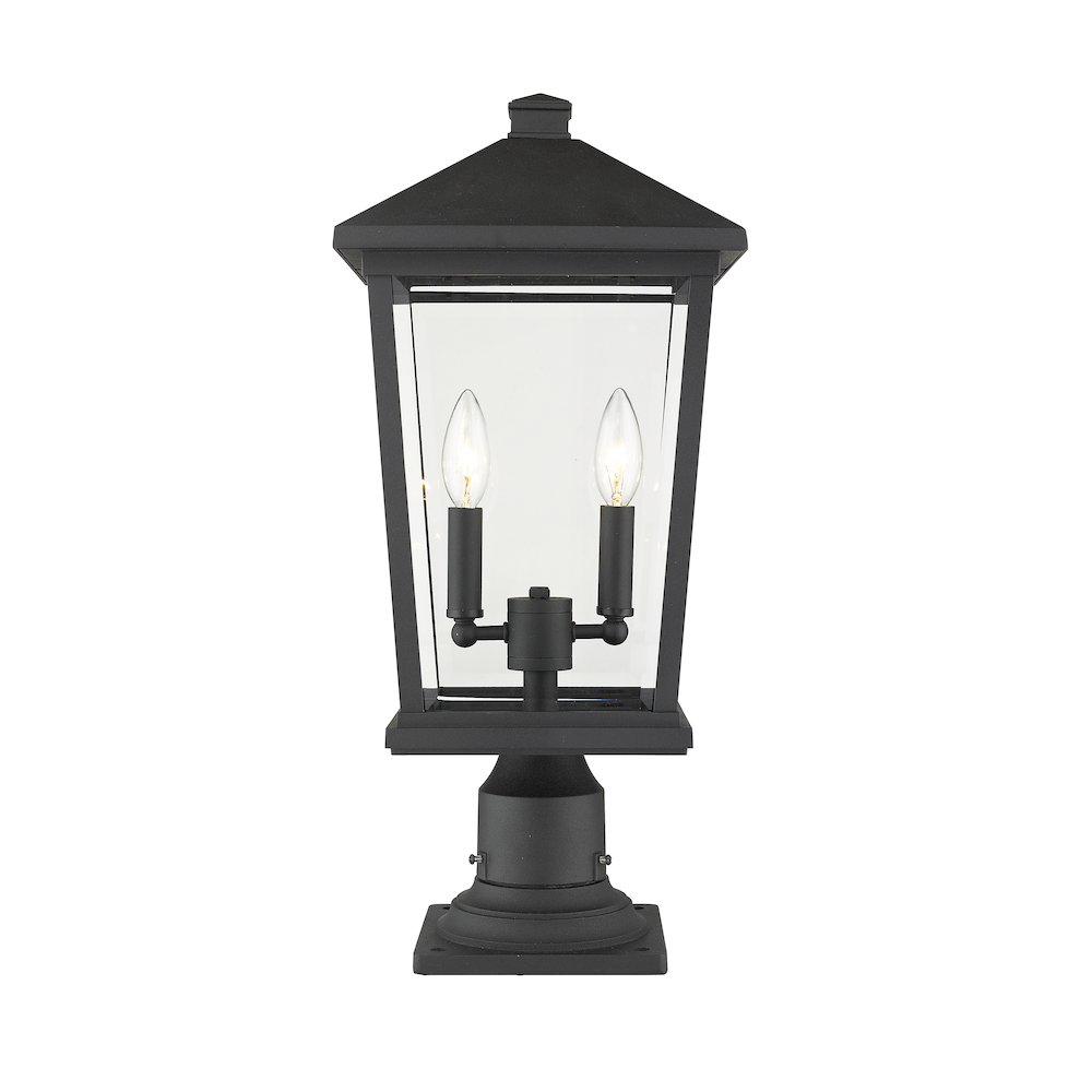 Z-Lite 2 Light Outdoor Pier Mounted Fixture. Picture 1